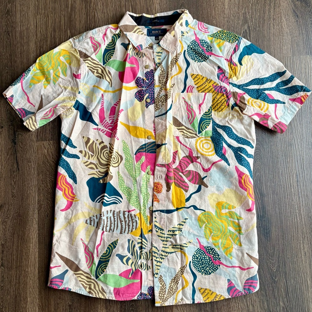 Roark Multicolor Abstract Button-Up Shirt